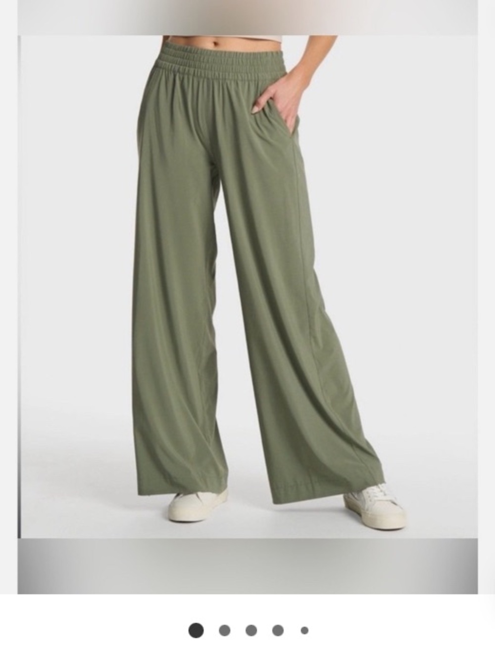 Vuori Olive Green Wide Leg Pants